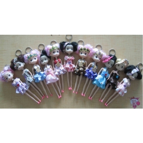 free shipping,new arrival ,fashional toy 30pcs/lot,mobile phone's &bag hang chain, keychain ,rag doll Christmas gift 