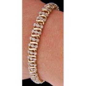 Triple 1.62ctw Tennis Bracelet 10K 