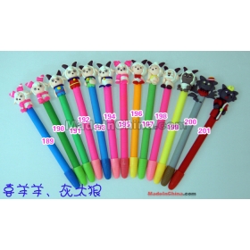 free shipping wholesale pen Fashion pen Fimo polymer clay pen ballpoint pen wholesale Cartoon wholesale Christmas gifts