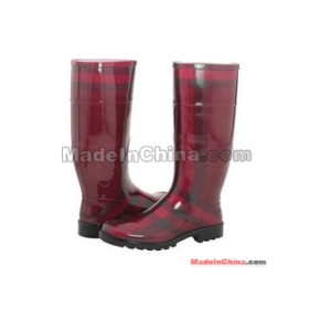 Free Shipping Wholesale brand boots Rain boots brand boots Wine Red color 