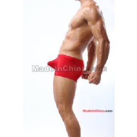 New style underwear Free shipping wholesale underwear,sexy underwear,fashion underwear,men's underwear  silk big straight Angle pants black red