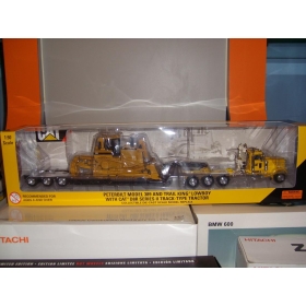 1:50 Peterbilt 389Cab Вт / Lowboy прицепов и Cat D8R Series II Гусеничный трактор игрушка