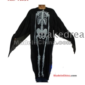 Adult children clothing Halloween costumes  costume party supplies skeleton  clothes