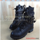 2011 new qiu dong short boots female boots  boots rivets Roman shoes locomotive boots     