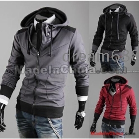 promotion price!!! free shipping Men's Recreational garment cap even coat  fleeces SWEATER size M L XL XXL 