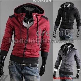 hot sale!!!v free shipping Men's Recreational garment cap even coat  fleeces SWEATER size M L XL XXL m2