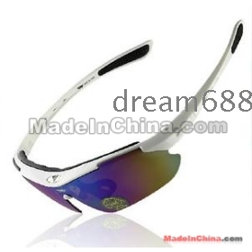  Bicycle sun glasses myopia goggle five group lens