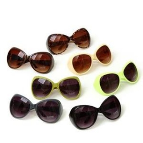 Y-124 flowerier candy color sun glasses sunglasses large sunglasses 