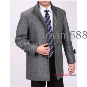 New old man wool dust coat male fashion leisure LiLing dust coat male hot coat