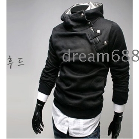 Akciós ár !!! ingyenes szállítás a vadonatúj férfi ruházat Egyedi ferde cipzár fém gombok a fogást megvastagodása / kabát JACK méret M L XL XXL A1