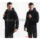 Promotion price!!! free shipping brand new men's woollen hat long coat dust coat size M L XL XXL q2
