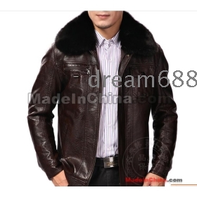 Add lint jacket men's clothing leather