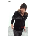 Promotion price!!! free shipping brand new couples fashion zipper DaMao brought lovers coats coat size S M L XL G7