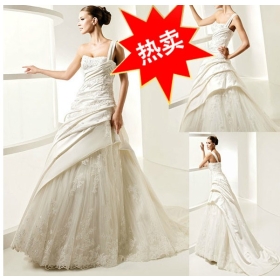 Promotion hinta !uusi saapui naisten Sexy morsian Puku Wedding Dress Mekot morsiuspuku hame hääpuku D27