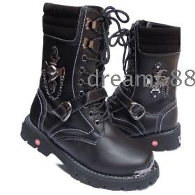    free shipping  Sellers tide boots cowboy boots riding boots in outdoor rivet tube tangerine boots tooling boots goodagain668