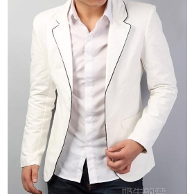 Promotion price!!! free shipping new men's Two grain buckle pure cotton leisure suit coat clothing size M L XL XXL      