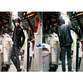 promotion price!!! free shipping brand new men's Fashion leisure coat cultivate clothing size M L XL r5