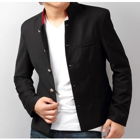 free shipping new men's Short of alternative ZhongShanZhuang small suit coat clothing size M L XL XXL  