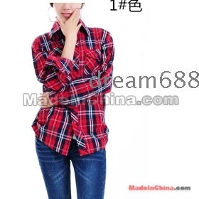   Z1  free shipping size M  L  XL  XXL XXXL  New shirt middle-aged lady big yards leisure long sleeve shirt 