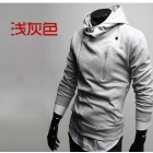 hot sale!!! free shipping brand new men′s Fashionable clothing Casual coat jacket zip cap clothing coat size M L XL XXL d6