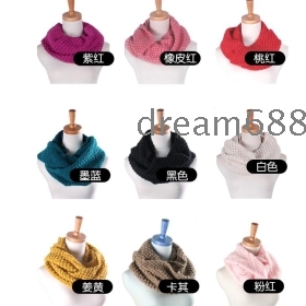 free shipping brand new women's Fashionable long scarf pure color knitting wool scarf  t5