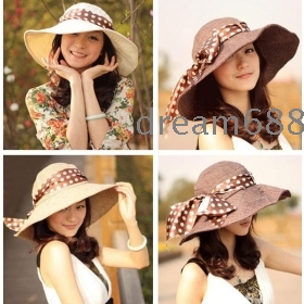  free shipping brand new women's Summer uv beautiful big flowers along cap bask cap w1