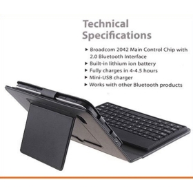 New,Wireless  Keyboard Case for   Tab P1000, Retail Box +Drop Shipping 1