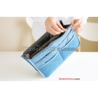 Wholeslae 5pcs Multi-functional Portable Cosmetic Bag 6 Colors Can Choose Dual Bag In Bag With Good Quality