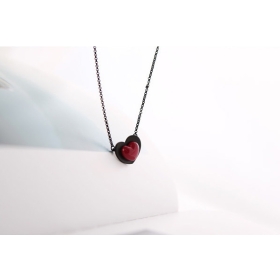 Brand Red Heart Pendant Chain Alloy Metal Korean Wave Wholesale 20pcs/lot Free Shipping