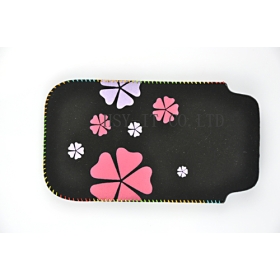 Free Shipping Mobile Cover printed flower Wholesale 15pcs/lot Mobilephone Bag Protection Cover For 