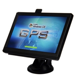 7 pollici HD Touchscreen GPS MTK di navigazione di GPS FM 128MB DDR AV-IN Bluetooth libera il trasporto