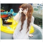 NEW Long Body Wavy Wig Wigs with Bangs & Layers in Light brown Mix #24B613