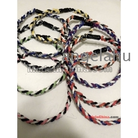 Tornado necklaces,Three ropes ,Braided Necklace,Titaniun necklace,Sport necklace, 48cm/55cm/60cm,1pc free shipping 