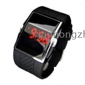 freeshipping ! 5pcs/lot freeshipping Black Sport LED Digital Wrist Watch Mens Unisex fashion watch