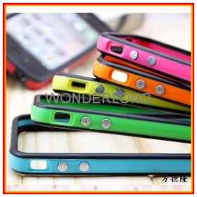 DHL EMS Free shipping wholesale bumper frame case with metal button for G 4nd