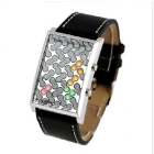 mzus 060 The Korean peanuts fashion sheet Korea Men student movement casual cool colorful LED concept watch