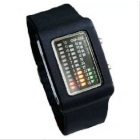 mzus 061 The wood of the primary colors LED colorful watches Korean cute jelly sports lovers watch