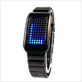 mzus 041 Korean version of fashion retro minimalist concept LED watch men's sports student couple watches