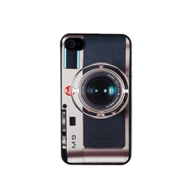 Free shipping-Durable Plastic Leica Camera Design Open-face iCase,10PCS/LOT