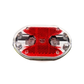 Trasporto libero, 9 LED cintura luce della bicicletta di sicurezza del LED ( rosso )