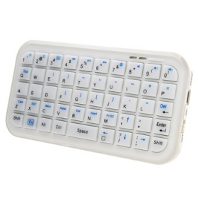 Il trasporto-Wireless 3.0 tastiera Bluetooth per iPad, iPhone (bianco)