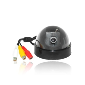 Free shipping-Mini Hemisphere Shaped Security Dome CCD Camera (Black)