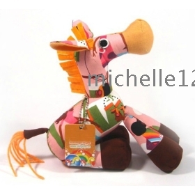 New Doll Lovely Donkey Handmade Muppet Toy Figurine Cloth Art Household Office Furnishing Car Bag Hanging Decoration Medium