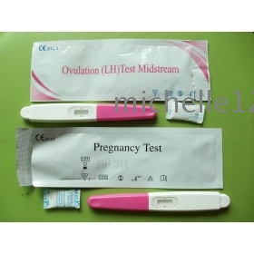 500pcs Ovulation LH Test + 500pcs Pregnancy HCG Test Midstream One Step Urine Test Kit Certification CE