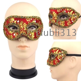  Mask Half face colorfully Powder flower-around dance party masquerade masks Halloween SD06