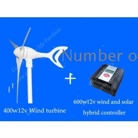 400W 12V wind +600w 12v wind solar hybrid controller preferential For house wind solar hybrid street lamp