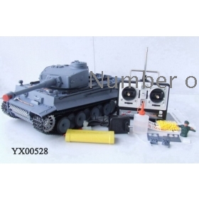 Free shipping 1/16 German Tiger Air Soft RC Smoking Battle Tank (Smokes & Sound) 4pcs/lot