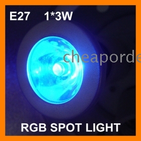 30PCS FREE SHIPING RGB E27 AC100-240V LED Color Changing Light Bulb with Wireless Remote 2 years warranty