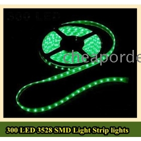 8pcs Promozione libero luminoso eccellente di trasporto 5M 300 - SMD 3528 LED della corda della striscia impermeabile della luce 12V DC W / WW / R / G / B / Y - cheaporder