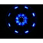 New Cool Waterproof Solar Wheel Lamp LED Car Decoration Lights 8 LEDs LED Car Light 10sets/lot